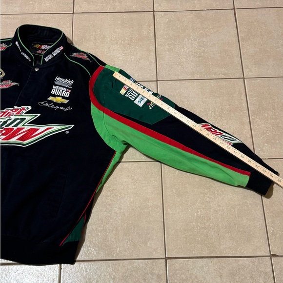 Dale Earnhardt Jr Diet Mountain Dew NASCAR Jacket JH Designs Men's 3XL - Picture 12 of 16